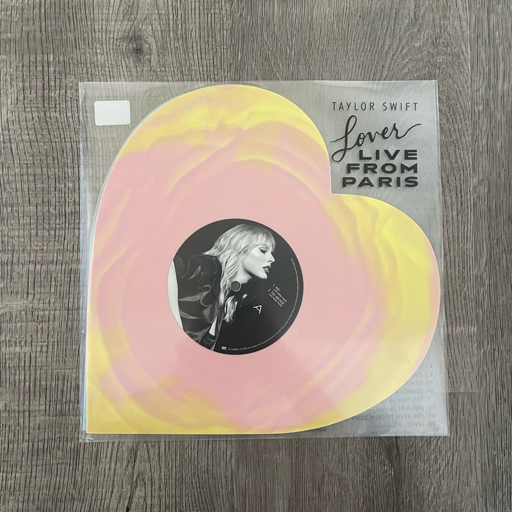 BRAND NEW Taylor Swift Lover Live from Paris Heart Shaped Vinyl 2025 SEALED